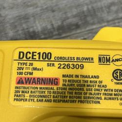 AS-IS DEWALT Cordless Compact Jobsite Blower(Tool Only)