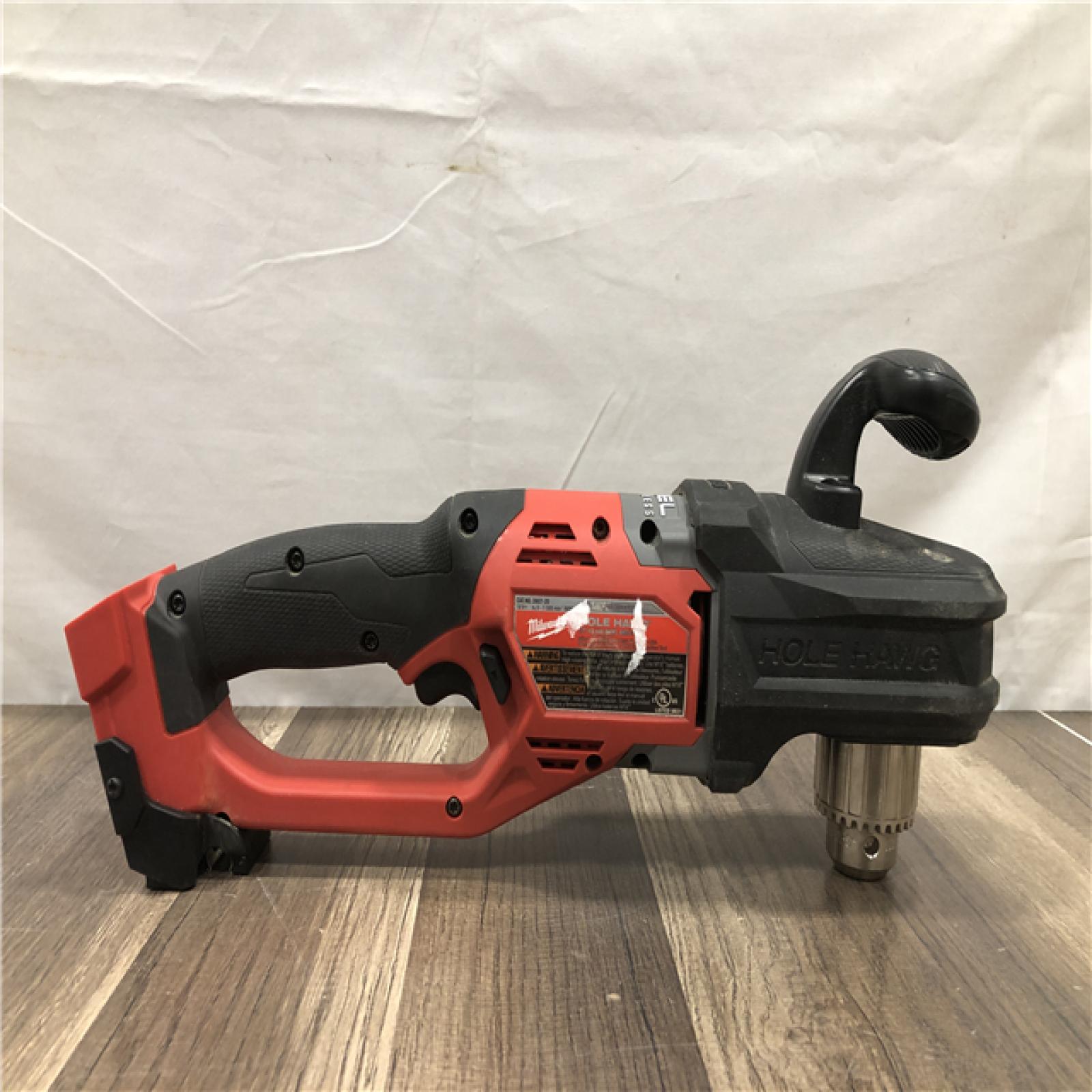 AS-IS Milwaukee FUEL GEN II 18V Lithium-Ion Brushless Cordless 1/2 in. Hole Hawg Right Angle Drill (Tool-Only)