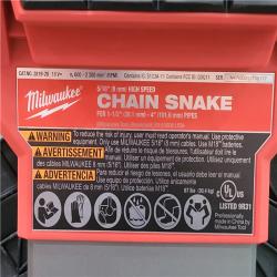 CALIFORNIA AS-IS MILWAUKEE HIGH SPEED CHAIN SNAKE
