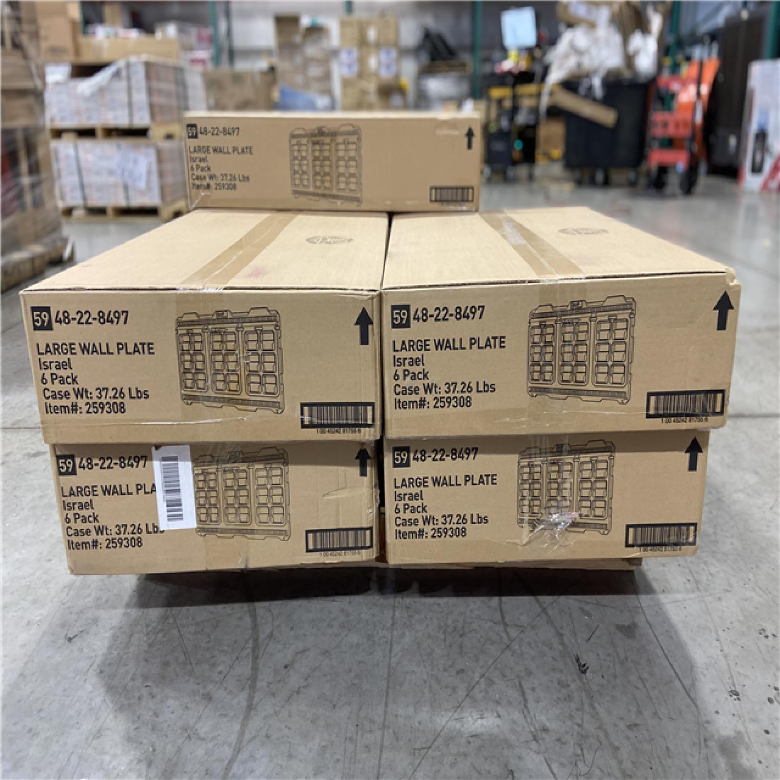 DALLAS LOCATION - Milwaukee 20 in. x 30.75 in. Wall Plate in Black - 42 UNITS