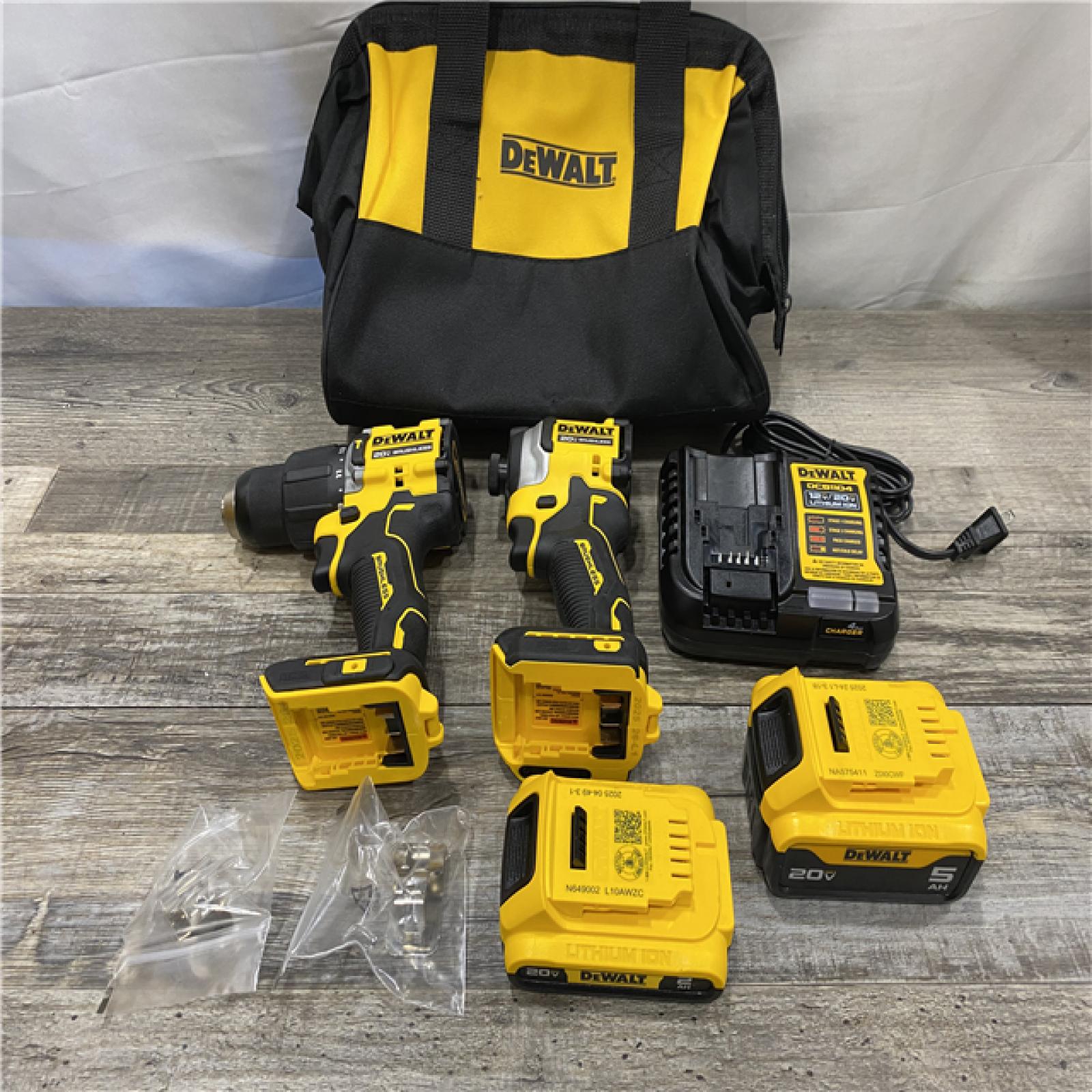 AS-IS DEWALT ATOMIC 20V MAX Lithium-Ion Cordless 2-Tool Combo Kit