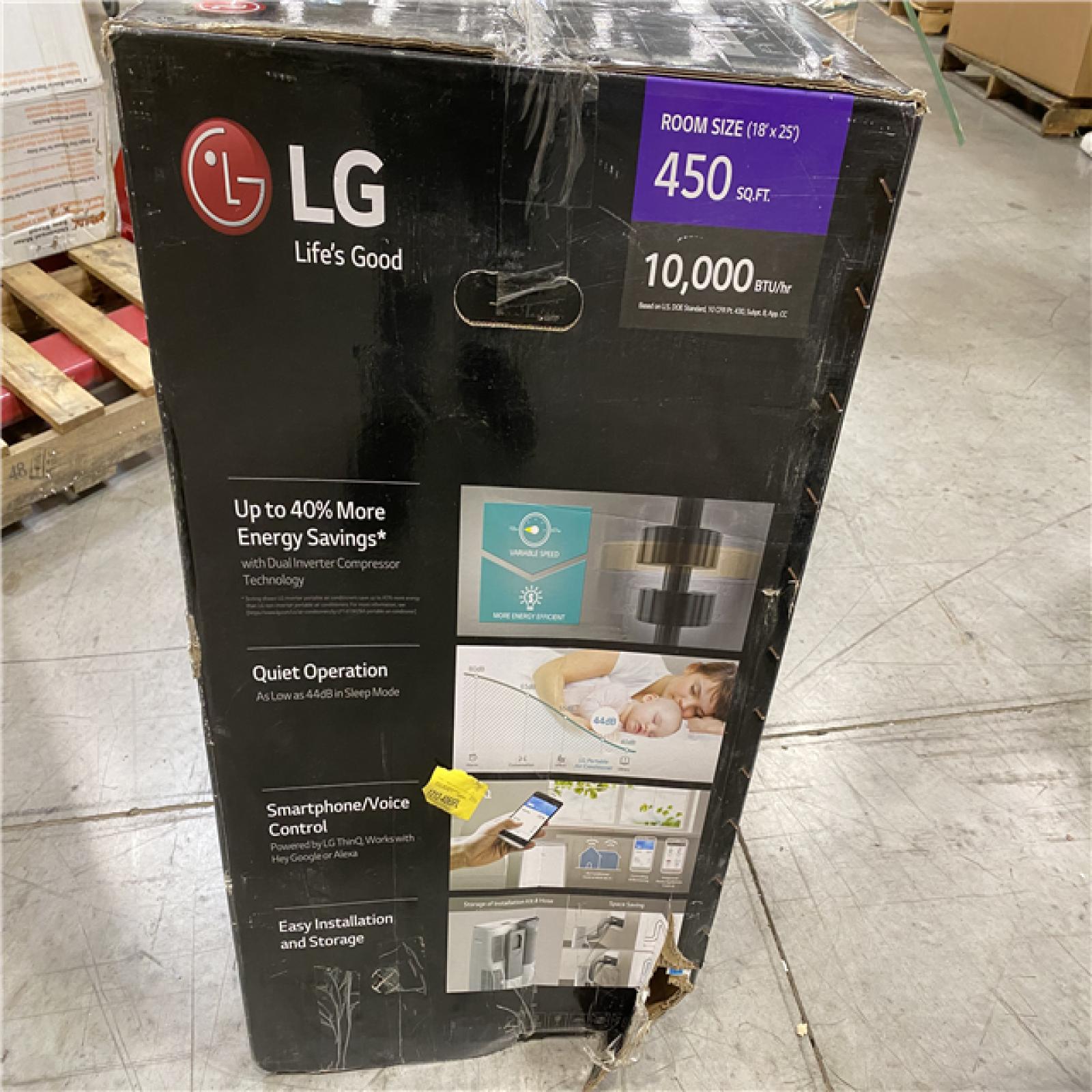 NEW! LG 115V Dual Inverter Portable Air Conditioner with WiFi Control