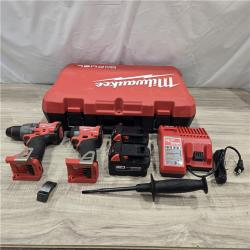 AS-IS MILWAUKEE FUEL 18V Cordless Hammer Drill and Impact Driver Combo Kit