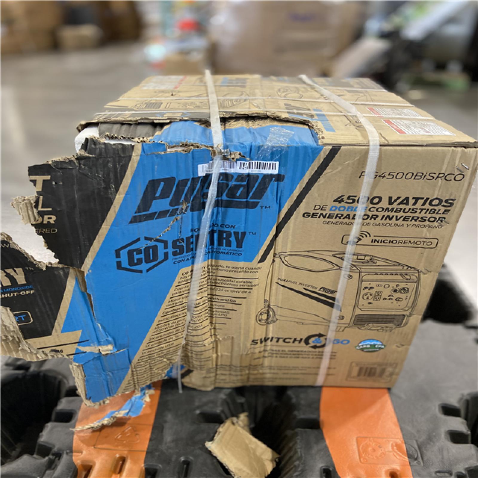 DALLAS LOCATION - Pulsar 4,500-Watt/3,700-Watt Dual Fuel with Recoil, Remote and Push Button Start Portable Inverter Generator with CO Alert