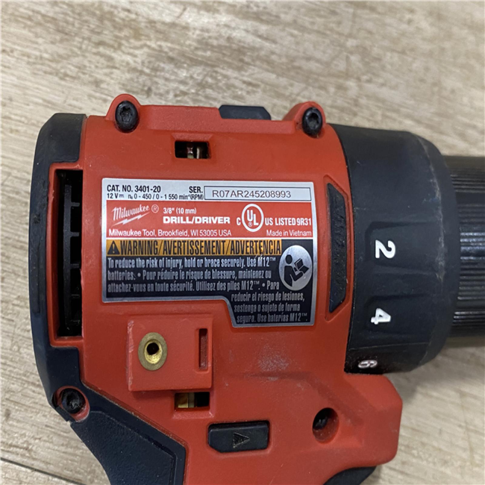 AS-IS Milwaukee FUEL 12-Volt Lithium-Ion Brushless Cordless Hammer Drill and Impact Driver Combo Kit