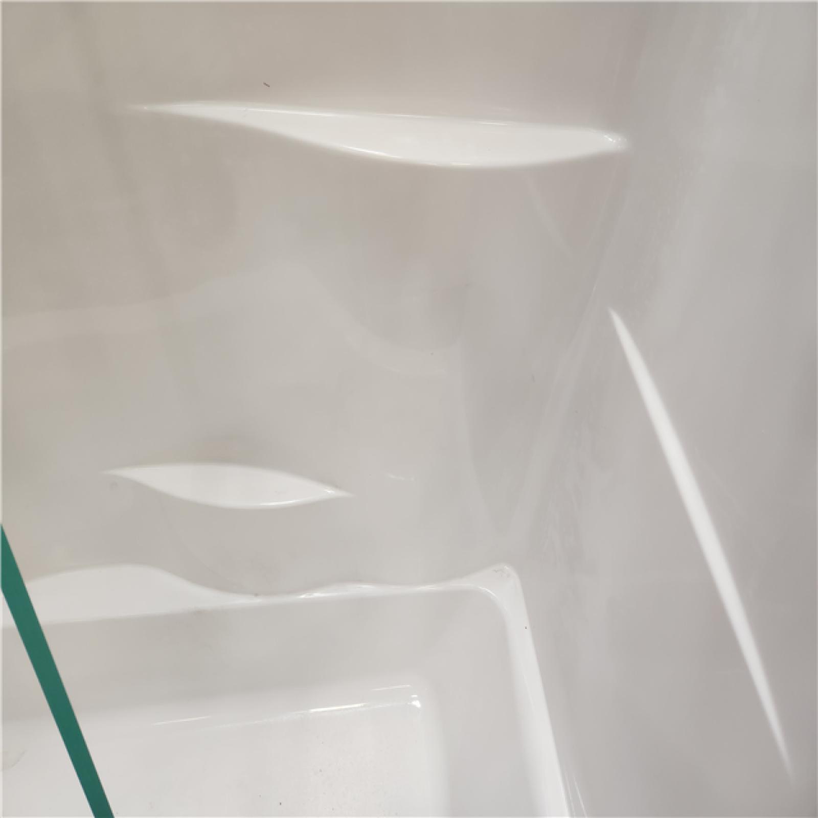 Phoenix LIKE NEW Aquatic Everyday Acrylx 60 in. x 30 in. x 72 in. Rectangular Tub Shower Combo Unit with Left Drain in White