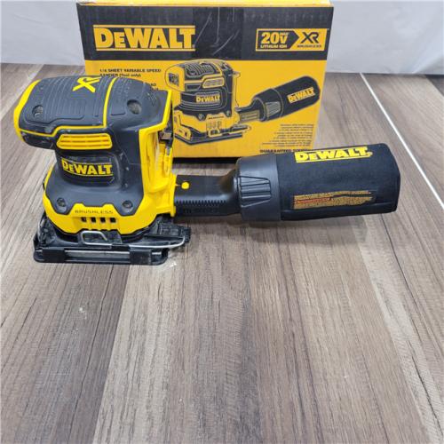 AS-IS Dewalt 20-Volt MAX Cordless Brushless 1/4 Sheet Sander (Tool-Only)