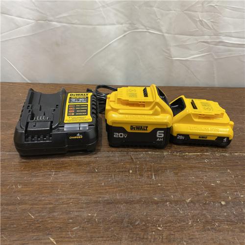 AS-IS DEWALT 20V MAX Lithium-Ion 6.0Ah and 4.0Ah Battery and Charger Starter Kit