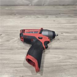 AS-IS Milwaukee M12 FUEL Lithium-Ion Cordless 3/8 in. Impact Wrench Kit