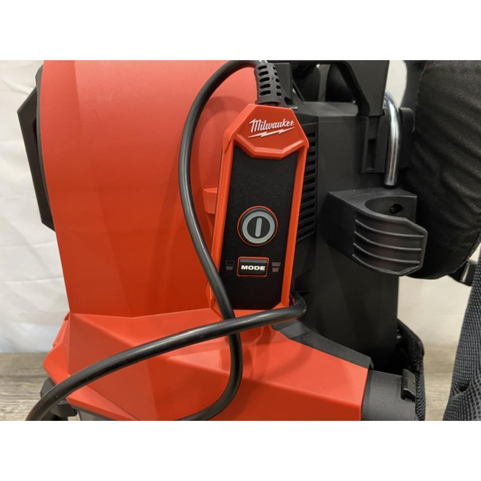 AS-IS Milwaukee FUEL 18-Volt Lithium-Ion Brushless Red HEPA Multisurface 1 Gal. Cordless 3-in-1 Backpack Vacuum (Vacuum-Only)
