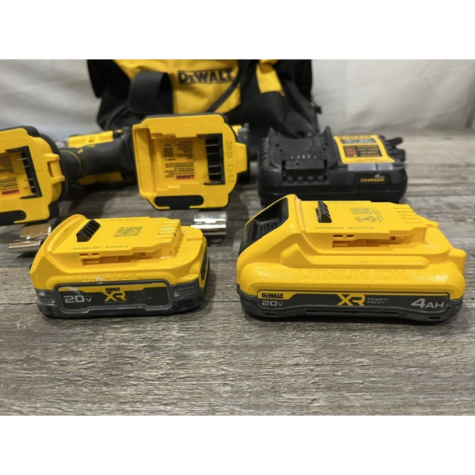 AS-IS DEWALT 20V XR Lithium-Ion Cordless 2-Tool Combo Kit
