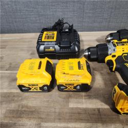 HOUSTON LOCATION - AS-IS DEWALT 4 TOOL COMBO KIT W/ (2) BATTERY & CHARGER