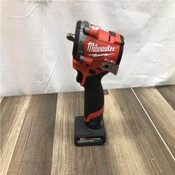 AS-IS Milwaukee M12 FUEL 12V Li-Ion Brushless Cordless Stubby 3/8 in. Impact Wrench Kit