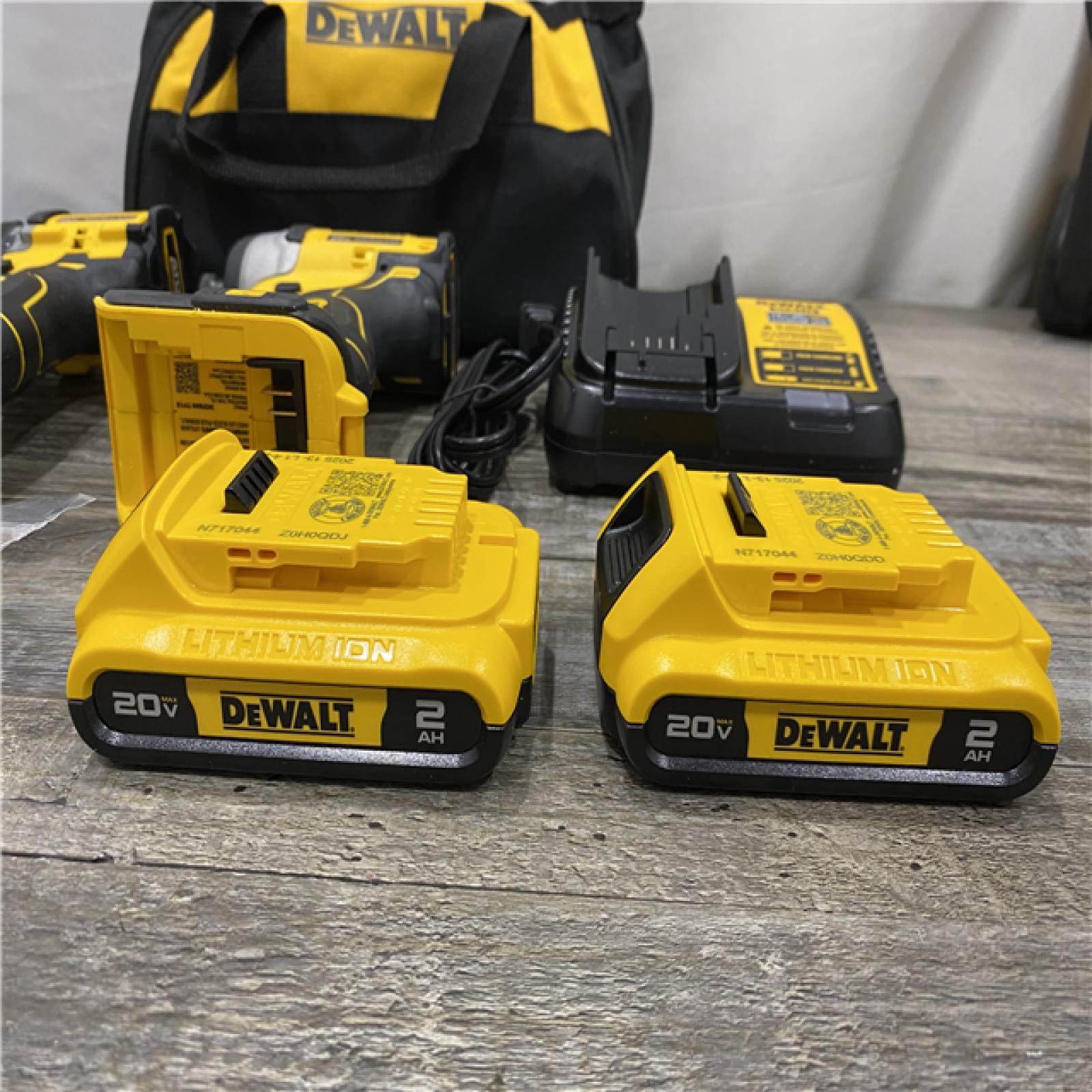 AS-IS DEWALT ATOMIC 20-Volt MAX Lithium-Ion Cordless Combo (2-Tool) Kit