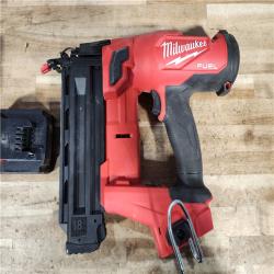 HOUSTON LOCATION - AS - IS Milwaukee FUEL GEN II 18-Volt 18-Gauge Lithium-Ion Brushless Cordless Brad Nailer Kit