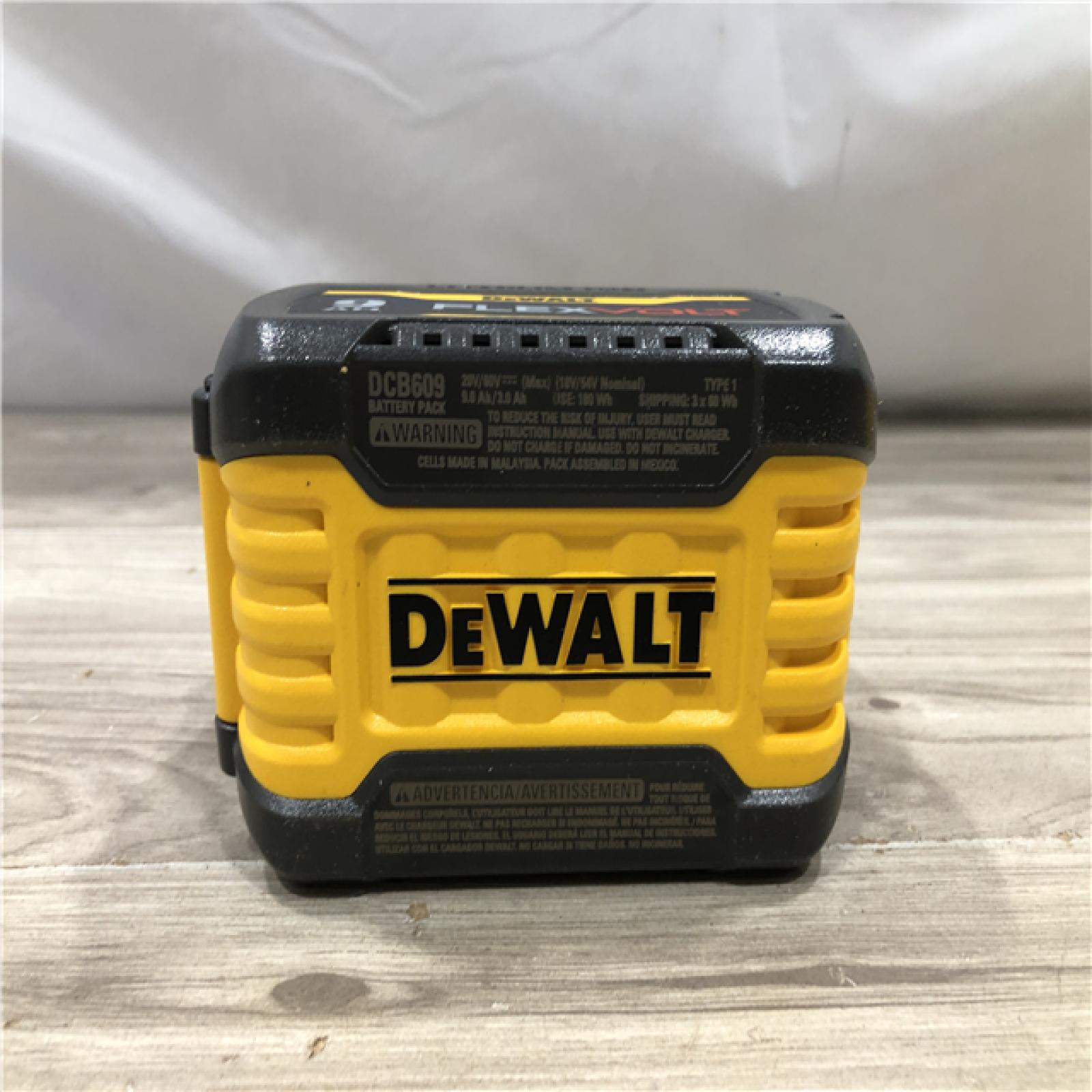 AS-IS FLEXVOLT 20V/60V MAX Lithium-Ion 9. 0 Ah Battery Pack and Charger Starter Kit