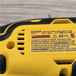 AS-IS DeWalt DCS354D1 20V Cordless Oscillating Multi-Tool Kit