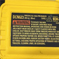 AS-IS DEWALT ATOMIC 20V MAX Lithium Ion Cordless 23 Gauge Pin Nailer (Tool Only)