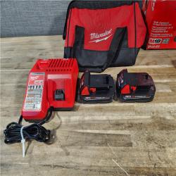 HOUSTON LOCATION - AS-IS Milwaukee 18V Cordless Brushed 2-Tool Drill/Driver and Impact Driver Kit