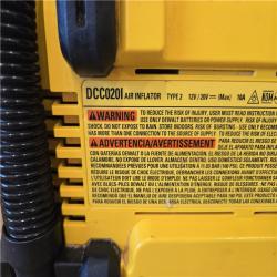 AS-IS DEWALT 20V MAX Cordless Electric Portable Inflator (Tool Only)