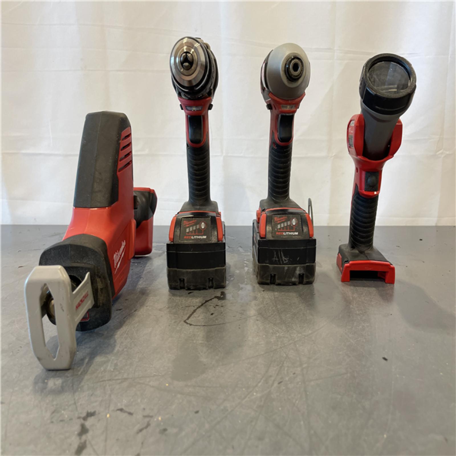 AS-IS - Milwaukee M18 18-Volt Lithium-Ion Cordless Combo Kit 7-Tool Kit