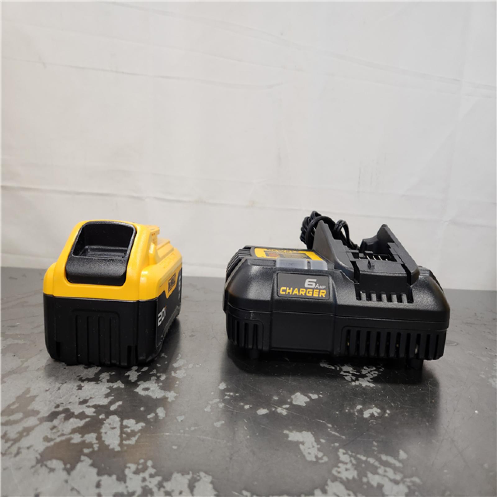 AS-IS- DEWALT 20V MAX Lithium-Ion 6.0 Ah Battery and Charger