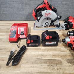 HOUSTON LOCATION - AS - IS Milwaukee M18 18-Volt Lithium-Ion Brushless Cordless 4-Tool Combo Kit