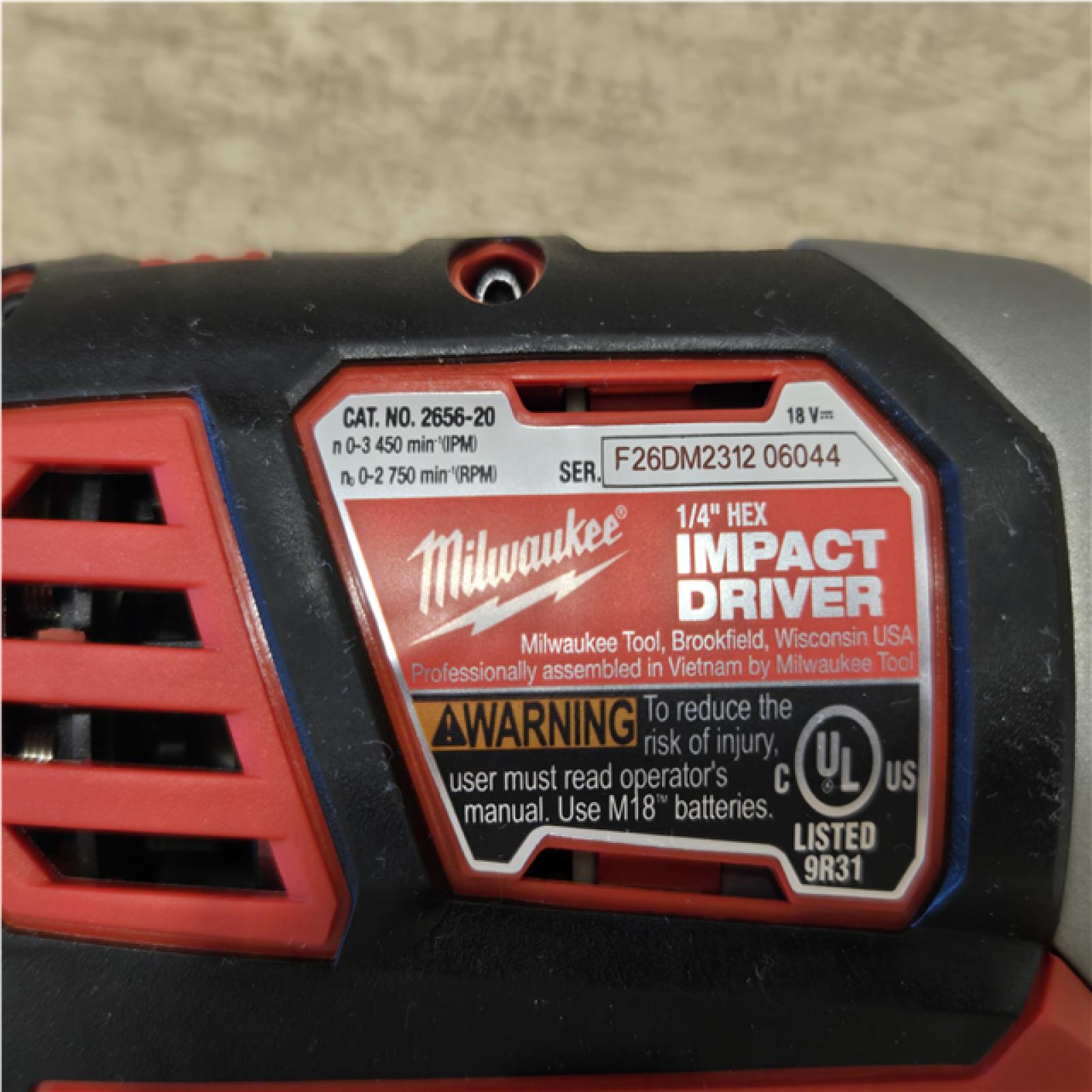 AS-IS Milwaukee 18V Lithium-Ion Cordless Drill Driver/Impact Driver Combo Kit