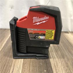 AS-IS Milwaukee 12-Volt Lithium-Ion Cordless Green 125 ft. Cross Line and Plumb Points Laser Level (Tool-Only)