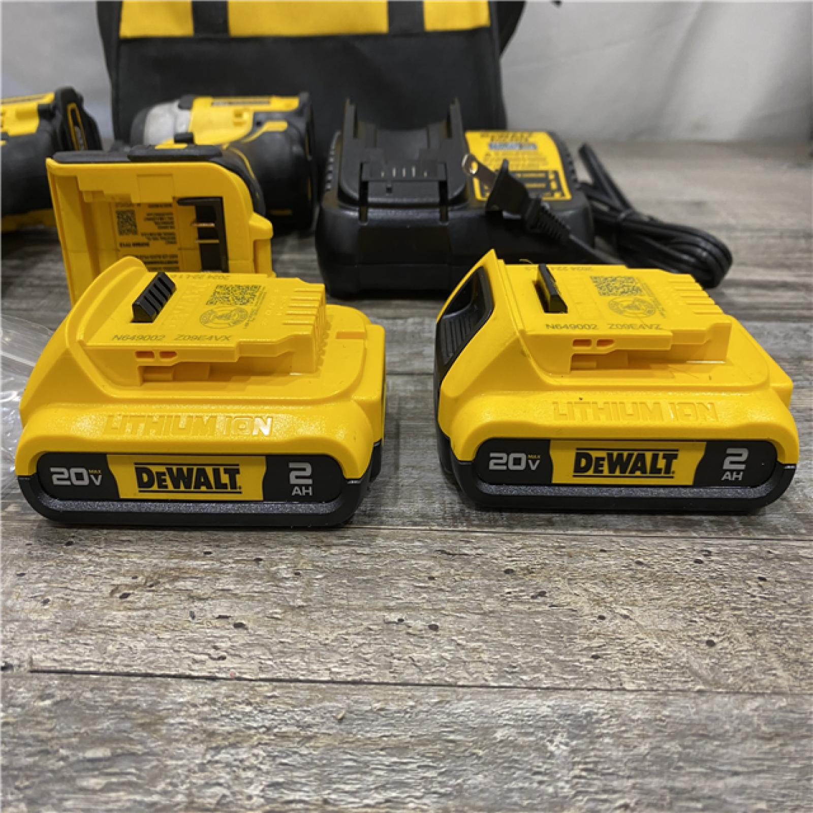AS-IS DEWALT ATOMIC 20-Volt MAX Lithium-Ion Cordless Combo (2-Tool) Kit