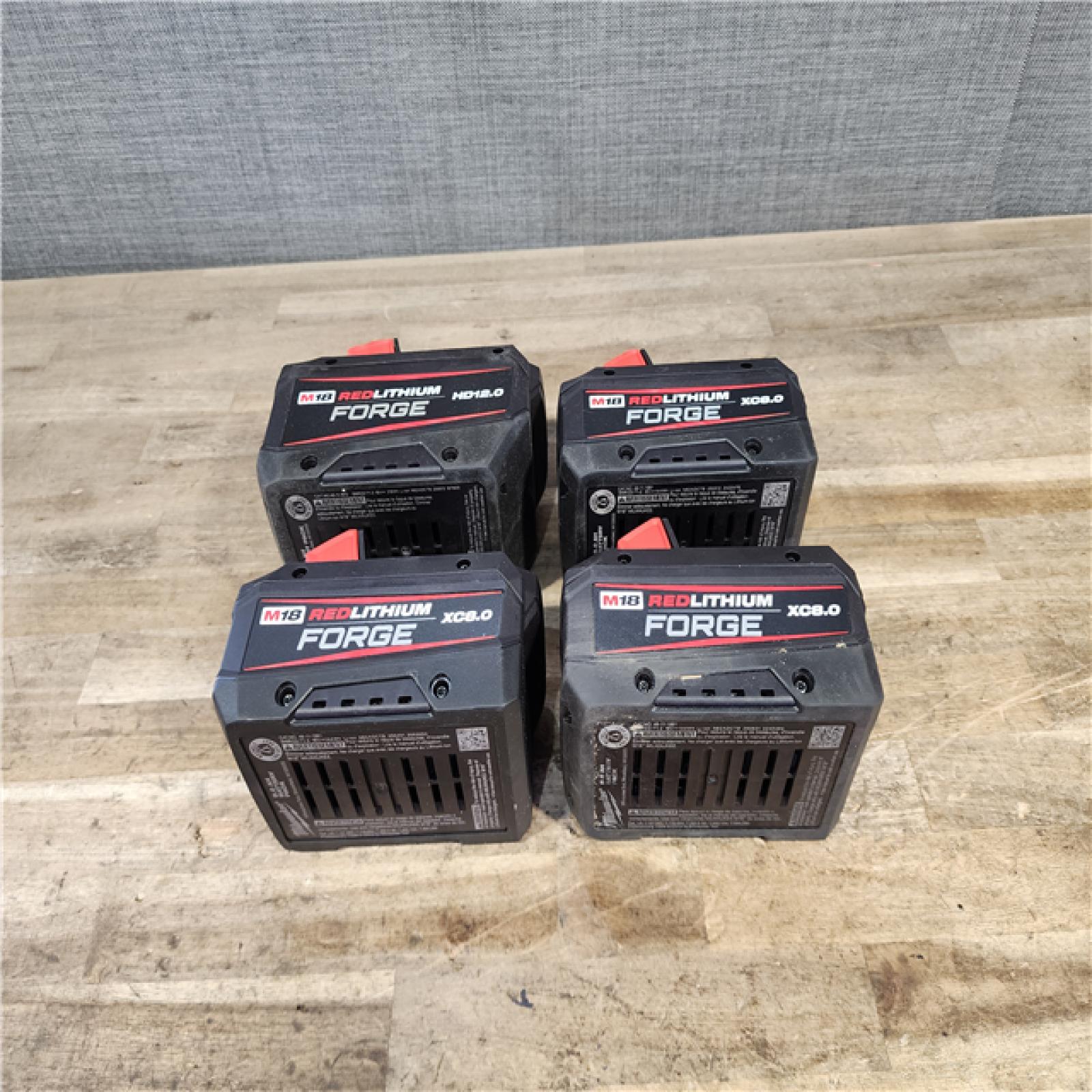 HOUSTON LOCATION - AS-IS MILWAUKEE FORGE BATTERY PACK QTY - 4