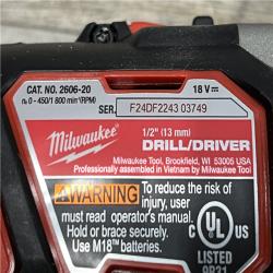 AS-IS Milwaukee 18V Lithium-Ion Cordless Drill Driver/Impact Driver Combo Kit