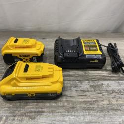AS-IS DEWALT 20V MAX Lithium-Ion Starter Kit with 4.0 Ah and 5.0 Ah Batteries and Charger