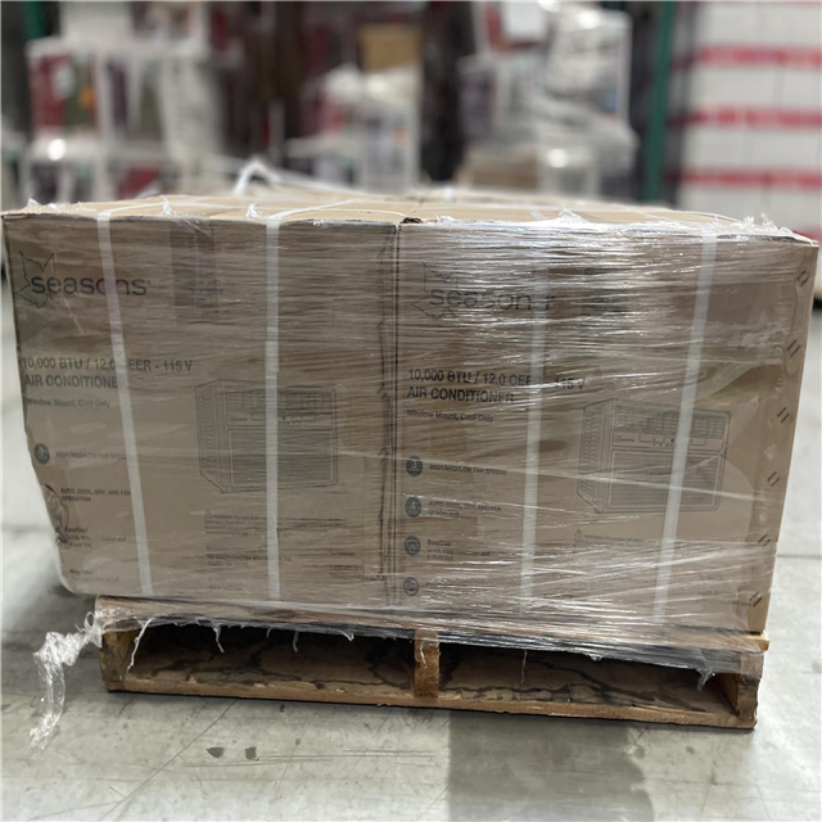 DALLAS LOCATION - SEASONS 10 000BTU AIR CONDITIONER PALLET- (4 UNITS)