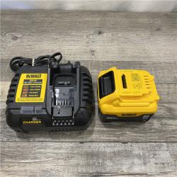 AS-IS DEWALT 20V MAX Lithium-Ion 6.0 Ah Battery and Charger