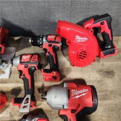 HOUSTON LOCATION - AS-IS Milwaukee M18 18-Volt Lithium-Ion Cordless Combo Kit (9-Tool) with (2) Batteries  Charger  and Tool Bag