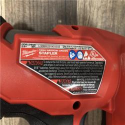 AS-IS Milwaukee FUEL 18-Volt Lithium-Ion Brushless Cordless 18-Gauge 1/4 in. Narrow Crown Stapler (Tool-Only)