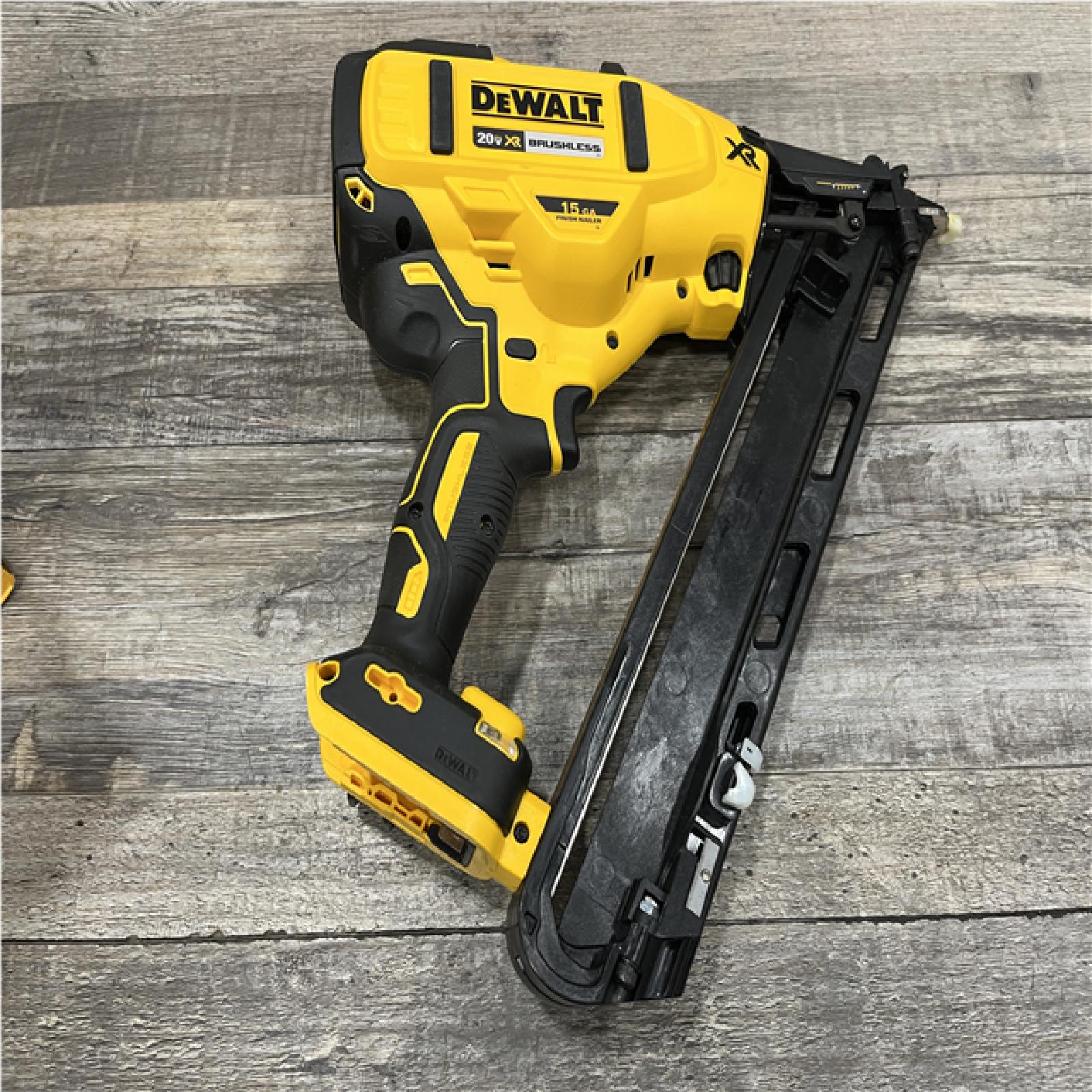 AS-IS DEWALT Cordless 20V MAX XR Angled Finish Nailer (Tool Only)