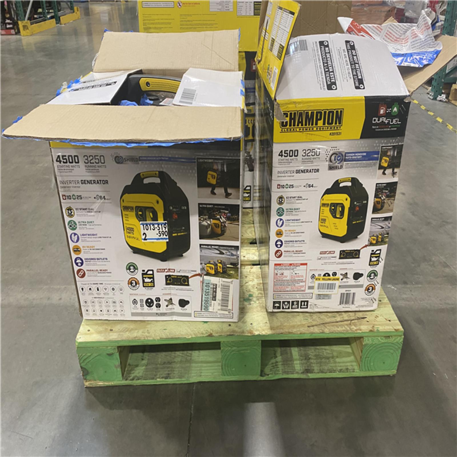 Dallas Location - As-Is Champion Power Equipment Fuel Gasoline Inverter Generator(Lot Of 3)