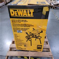 CALIFORNIA AS-IS DEWALT 10 (25.4cm) JOBSITE TABLE SAW WITH 32-1/2 (82.5cm) RIP CAPACITY AND ROLLING STAND