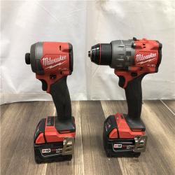 AS-IS Milwaukee FUEL 18V Lithium-Ion Brushless Cordless Hammer Drill and Impact Driver Combo Kit