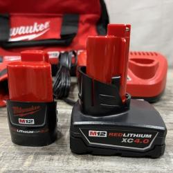 AS-IS Milwaukee FUEL 12-Volt Lithium-Ion Brushless Cordless Hammer Drill and Impact Driver Combo Kit