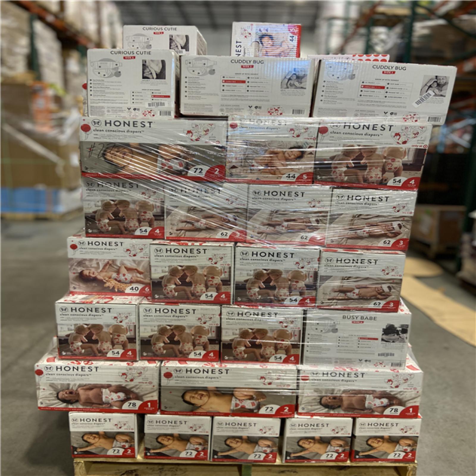 DALLAS LOCATION - BULLSEYE MIXED HONEST DIAPERS PALLET