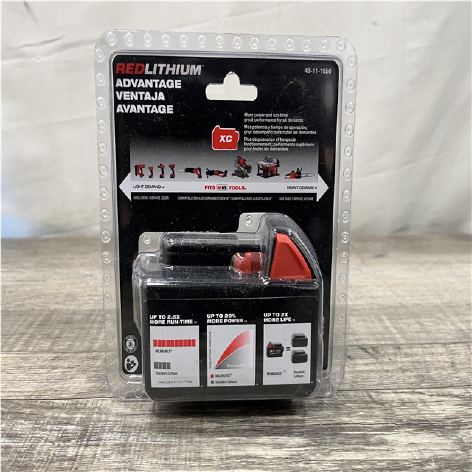 NEW - Milwaukee 18-Volt 5.0 Ah Lithium-Ion XC Extended Capacity Battery Pack
