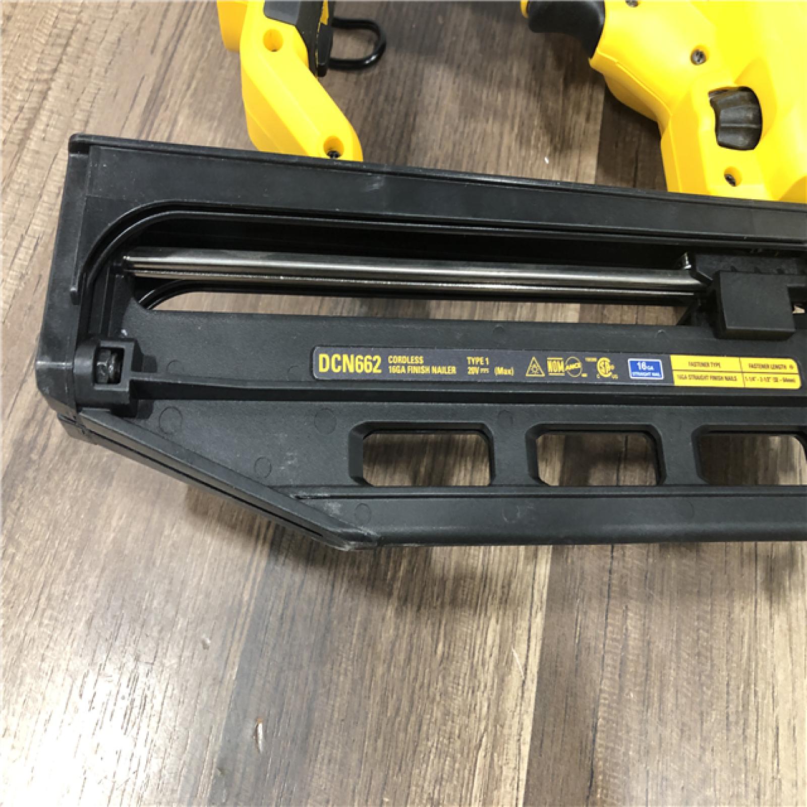 AS-IS DEWALT 20V MAX XR 16-Gauge Lithium-Ion Cordless Finish Nailer (Tool Only)