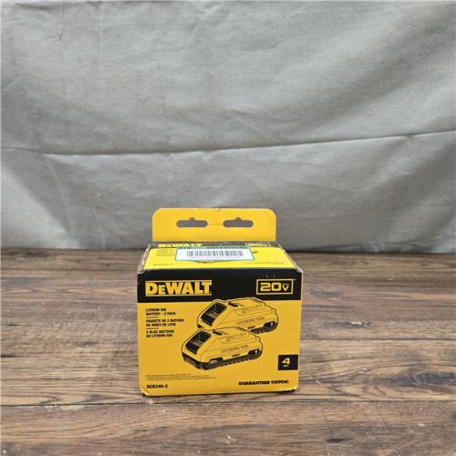 NEW Dewalt 20-Volt MAX Lithium-Ion 4.0 Ah Compact Battery Pack (2-Pack)