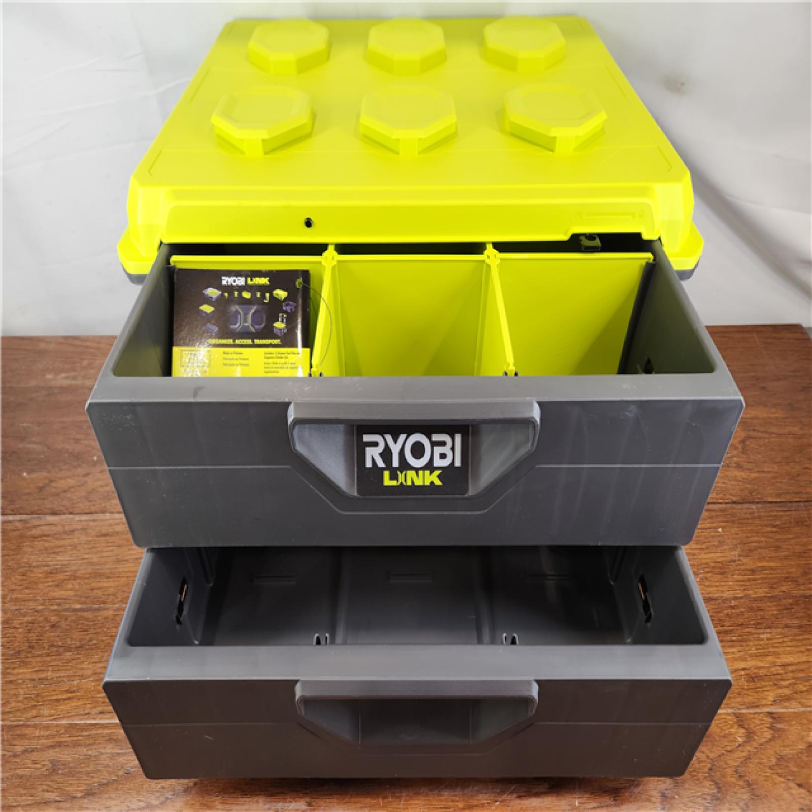 NEW! RYOBI LINK 2-Drawer Modular Tool Box