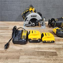 HOUSTON LOCATION - AS - IS DEWALT 20V MAX Lithium-Ion Cordless 3-Tool Combo Kit