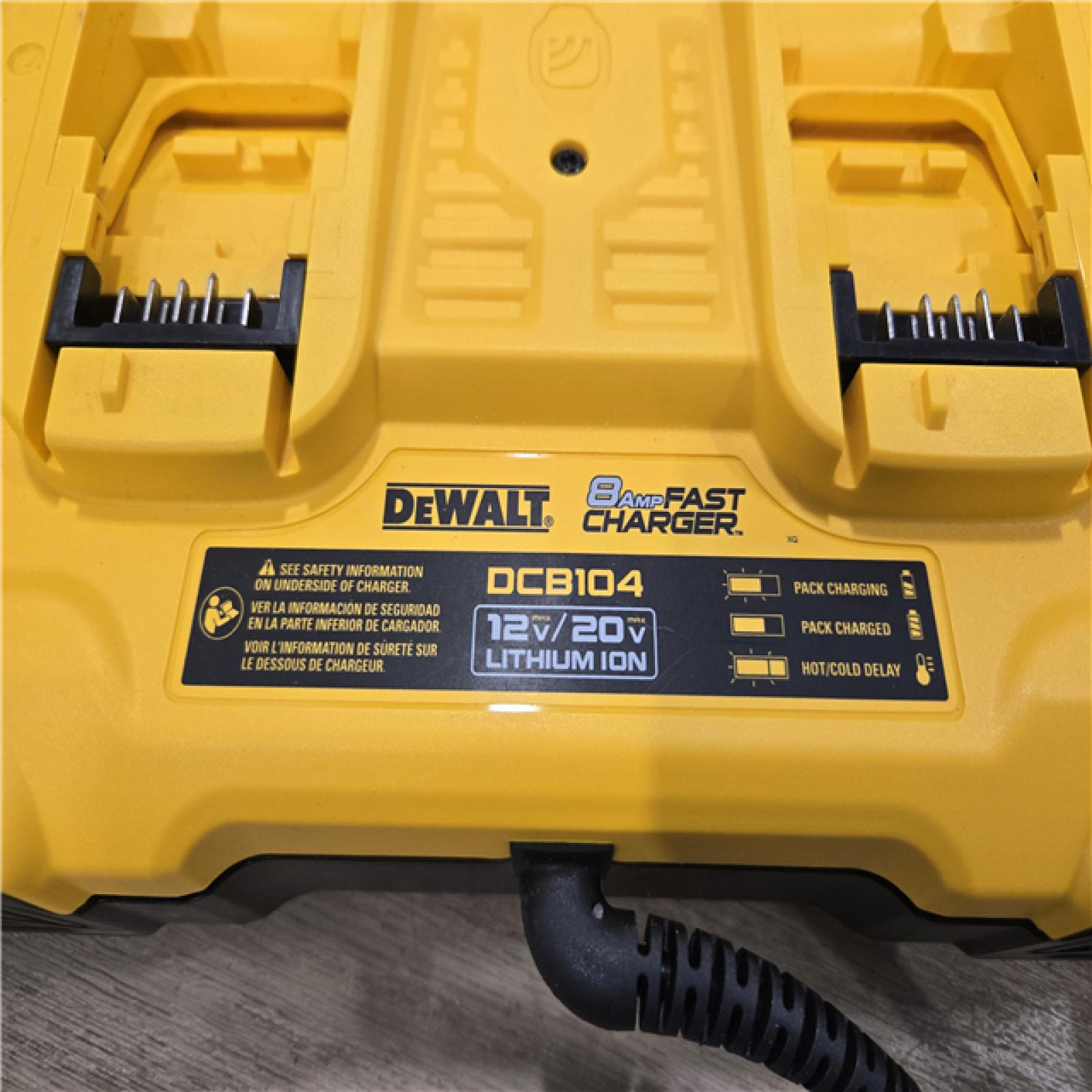 AS-IS DEWALT 12V/20V/60V MAX 4-Port Lithium-Ion Battery Charger