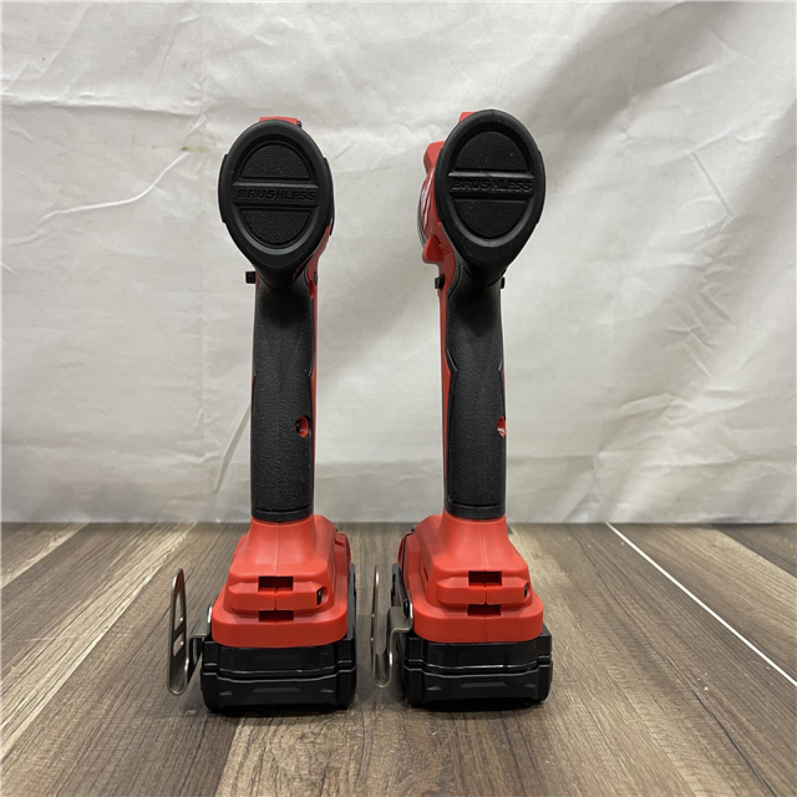 AS-IS Milwaukee M18 18V Lithium-Ion Brushless Cordless Compact Drill/Impact Combo Kit